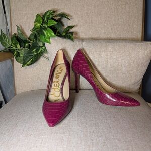 Sam Edelman Hazel Burgundy Heels